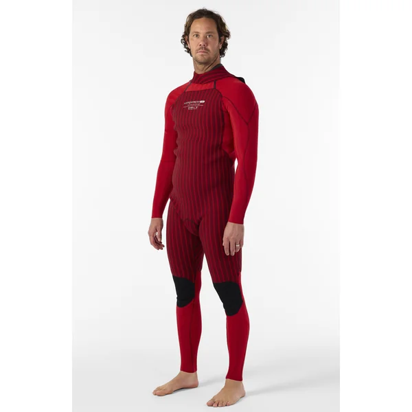 Hyperfreak Fire 5/4mm+ Back Zip Full Wetsuit | BLACK/BLACK