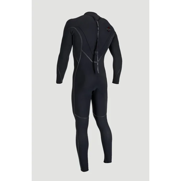 Hyperfreak Fire 5/4mm+ Back Zip Full Wetsuit | BLACK/BLACK