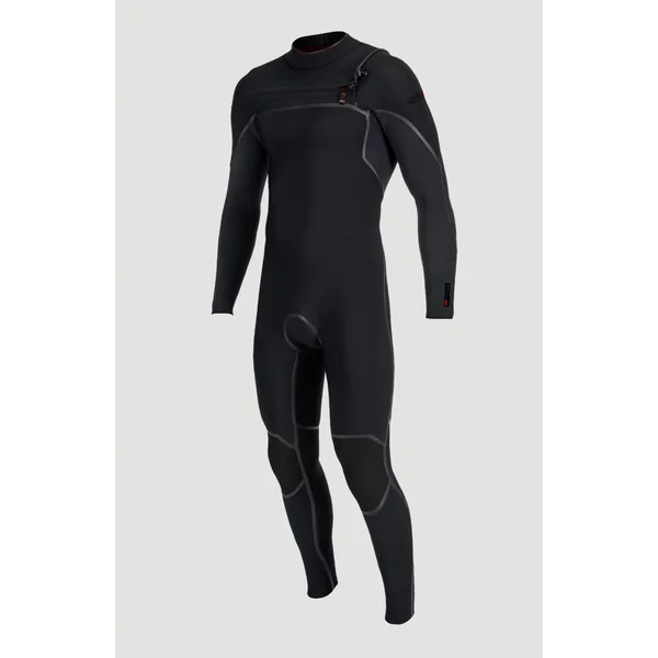 Hyperfreak Fire 5/4mm+ Chest Zip Full Wetsuit | BLACK/BLACK