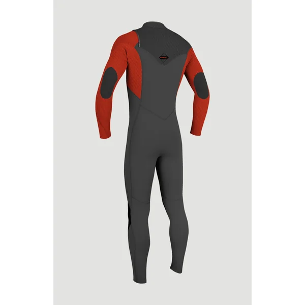 Hyperfreak Plus 5/4mm Chest Zip Full Wetsuit | RAVEN/RAVEN/FIRE RED