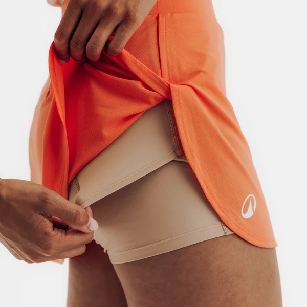 Jupe de padel respirant Femme Kuikma PSK Fly Orange