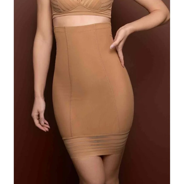 Jupe taille haute gainante