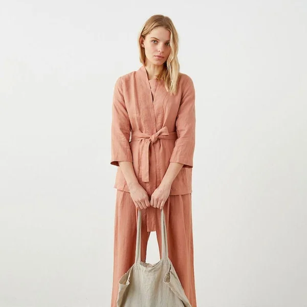 Kimono en Lin Femme