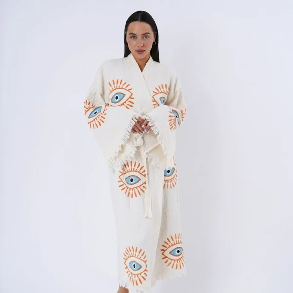 Kimono Femme Nuit Coton