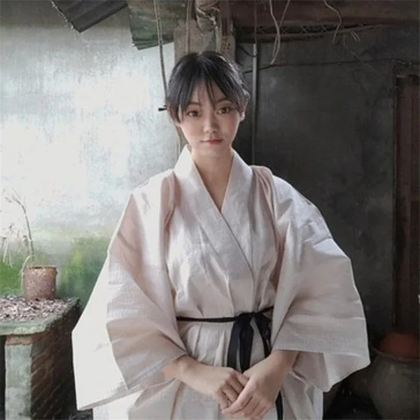 Kimono Japonais Homme Blanc