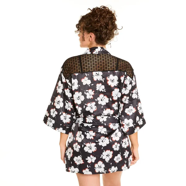 Kimono noir Cookie Camille Cerf x Pomm Poire
