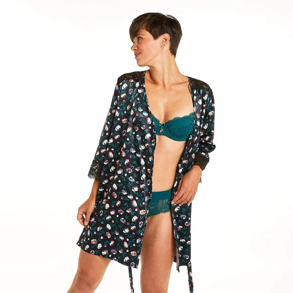 Kimono noir Impériale Pomm Poire