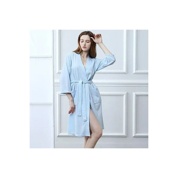 Kimono Peignoir Femme Bleu
