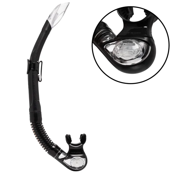 Kit de snorkeling Palmes masque et tuba - Kit tropical noir et blanc