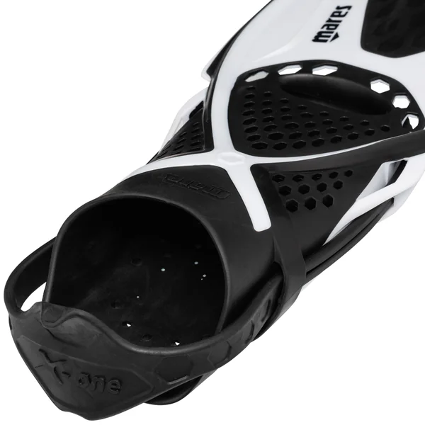 Kit de snorkeling Palmes masque et tuba - Kit tropical noir et blanc