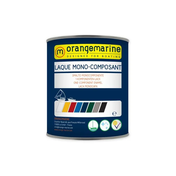 LAQUE MONO-COMPOSANT ORANGEMARINE 0,75 L - ROUGE