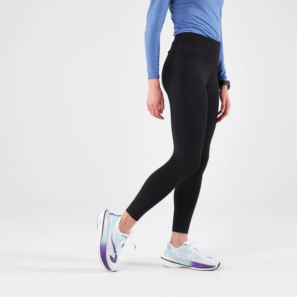Legging de running chaud femme - KIPRUN Run 100 Warm Noir