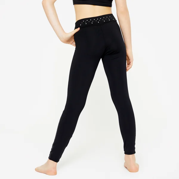 Legging gym à sequins Fille - noir