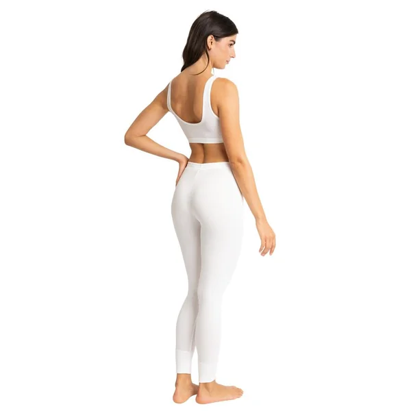 Legging taille haute en coton - Blanc Passionata KATE