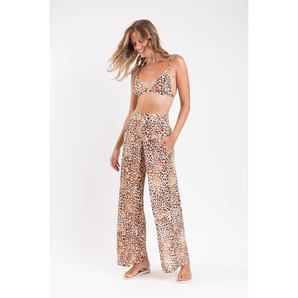 Leopard Wide Pants