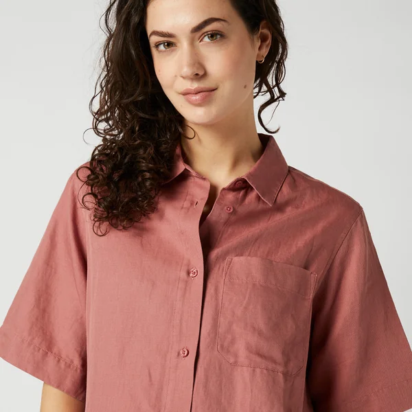 Linen Shirt Women Mystic