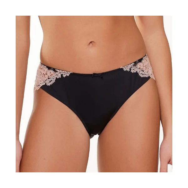 LingaDore black and cream noir slip