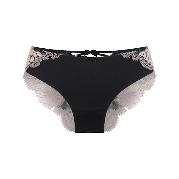 LingaDore black and cream noir slip