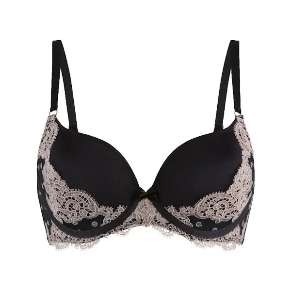 LingaDore black and cream noir soutien-gorge rembourré