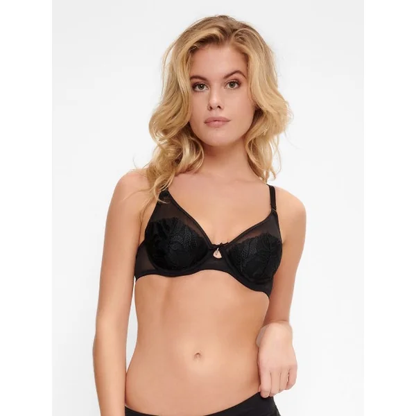 LingaDore Black Flower noir soutien-gorge rembourré