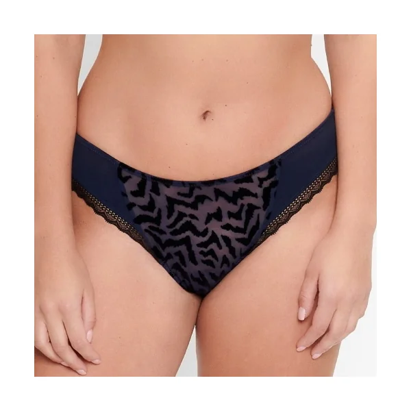LingaDore Black Iris bleu/noir slip
