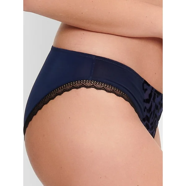 LingaDore Black Iris bleu/noir slip