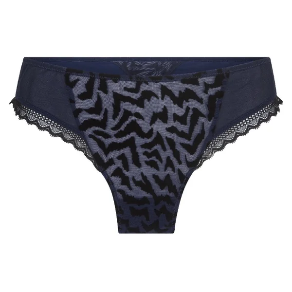 LingaDore Black Iris bleu/noir slip