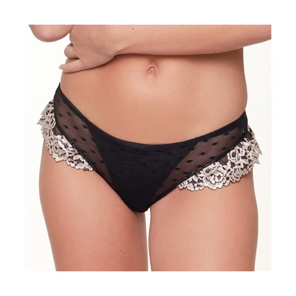 LingaDore Black & Sand noir/ivoire slip brésilien