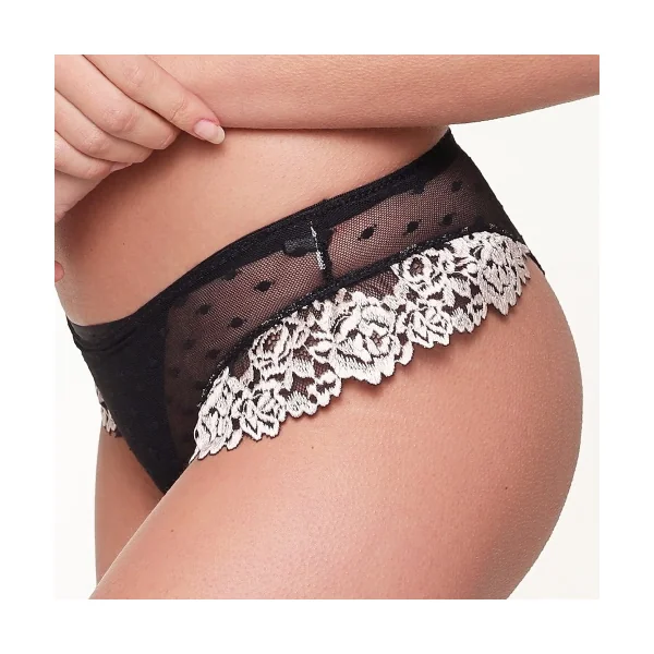 LingaDore Black & Sand noir/ivoire slip brésilien