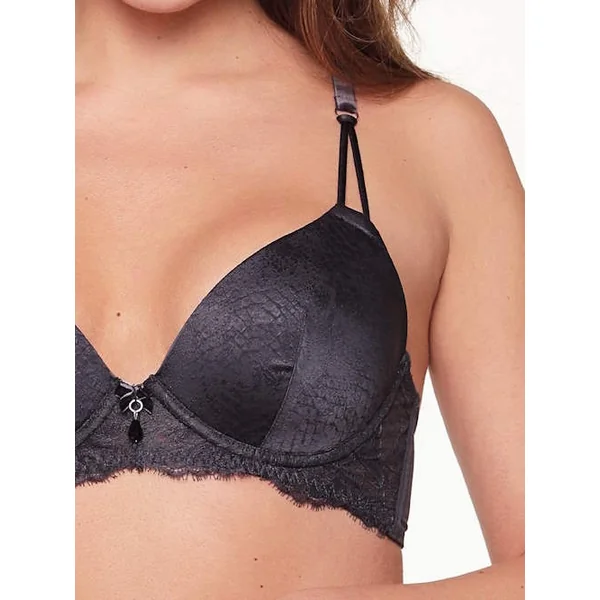 LingaDore Dark Snake bleu marine soutien-gorge rembourré