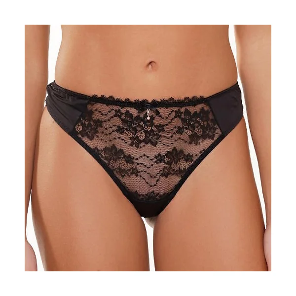 LingaDore Depths of black lingerie noir culotte string