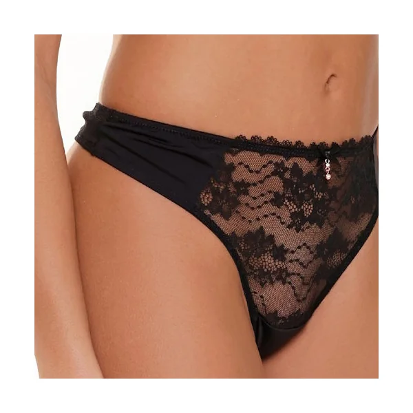 LingaDore Depths of black lingerie noir culotte string