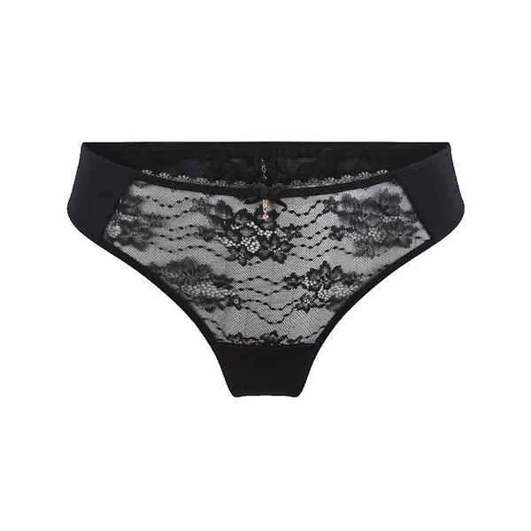 LingaDore Depths of black lingerie noir culotte string