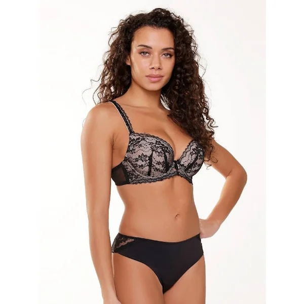 LingaDore Depths of black lingerie noir slip