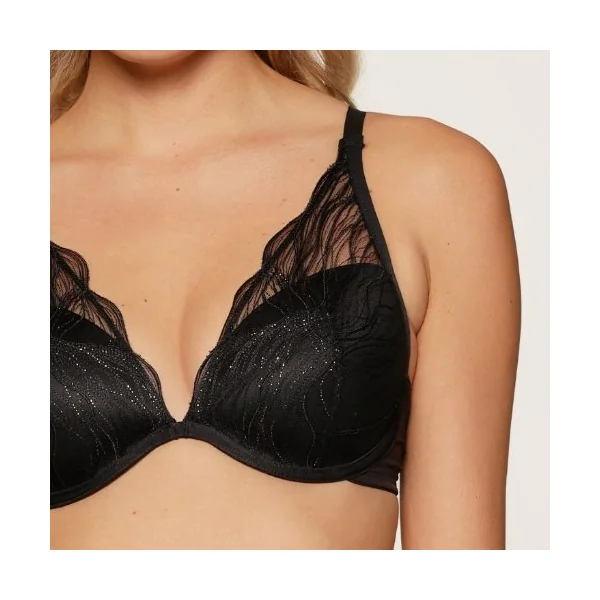 LingaDore Golden Glamour noir soutien-gorge rembourré