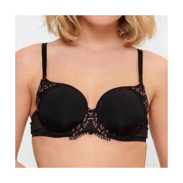LingaDore In love with embroidery noir/cuivre soutien-gorge rembourré