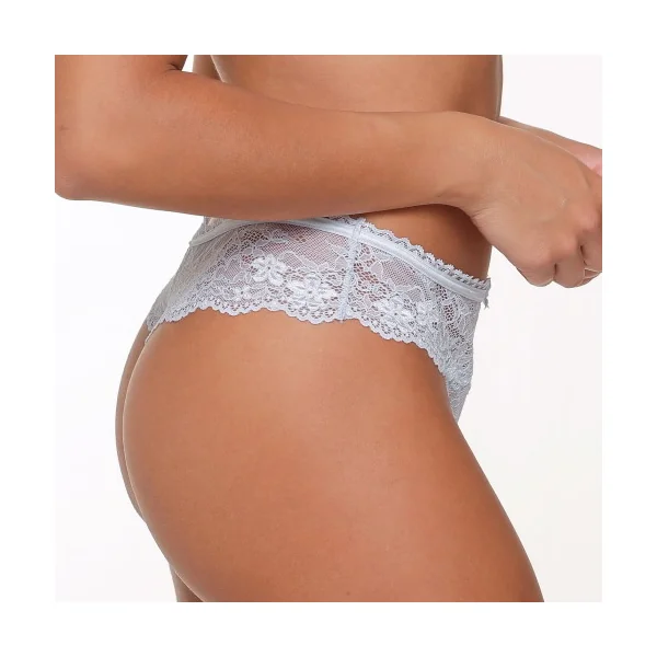 LingaDore Quotidien Basic illusion blue culotte string