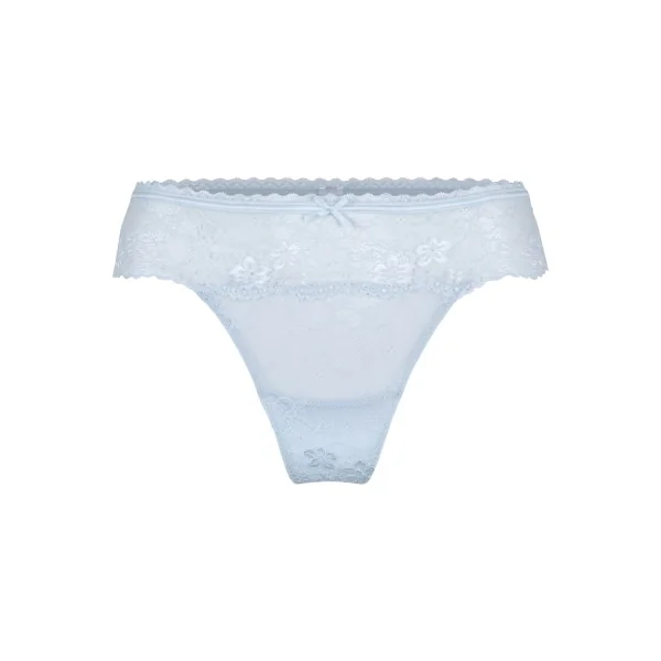 LingaDore Quotidien Basic illusion blue culotte string