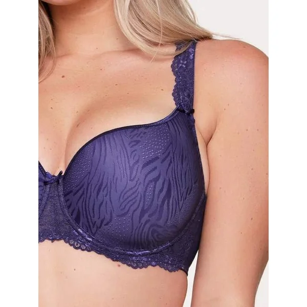 LingaDore Quotidien Uni Fit Plus Bra bleu/print soutien-gorge rembourré