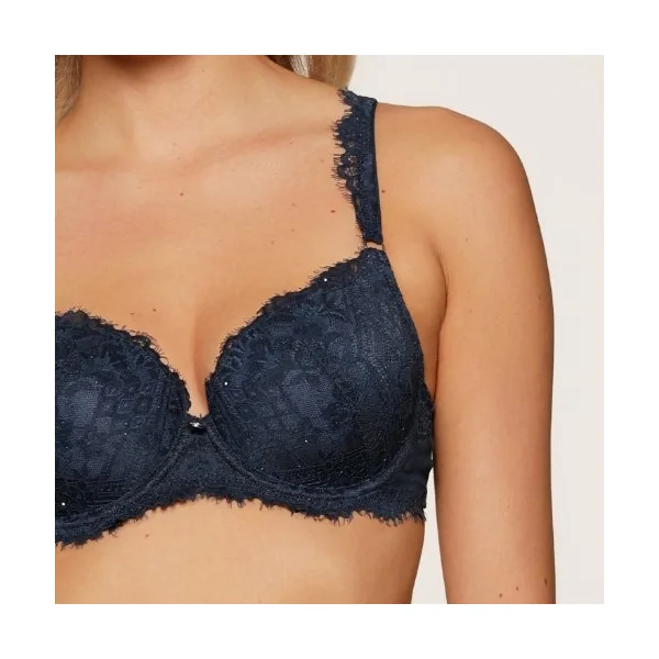 LingaDore Sparkling Blue bleu marine soutien-gorge rembourré