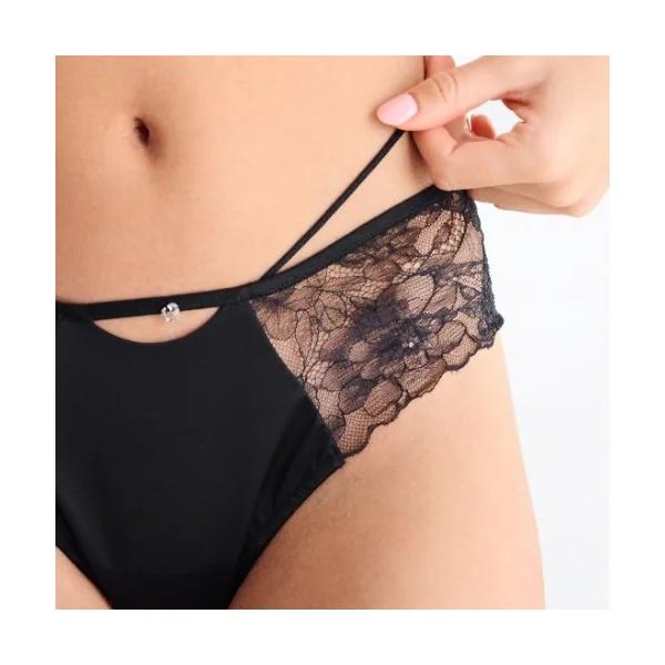 Lisca Destiny noir slip brésilien