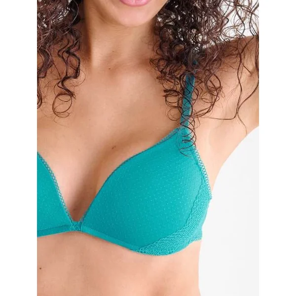 Lisca Fresh bleu soutien-gorge sans armatures en dentelle