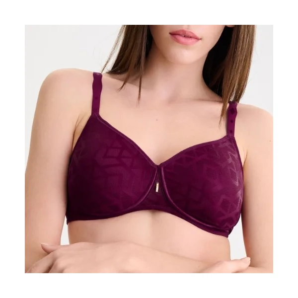 Lisca Opal magenta soutien-gorge sans armatures en dentelle