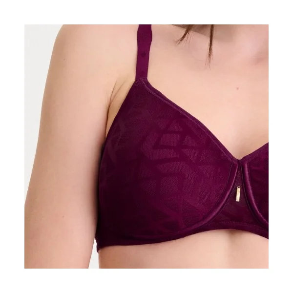 Lisca Opal magenta soutien-gorge sans armatures en dentelle