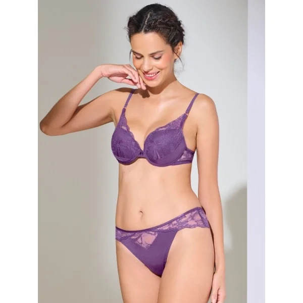 Lisca Patricia violet slip brésilien