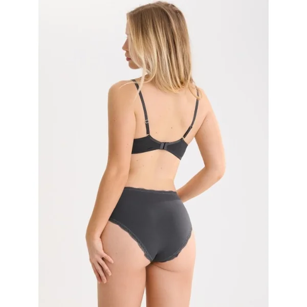 Lisca River anthracite soutien-gorge sans armatures en dentelle