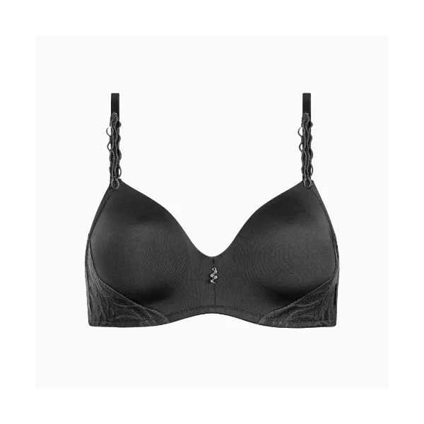 Lisca River anthracite soutien-gorge sans armatures en dentelle