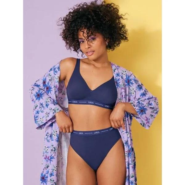 Lisca Sunflower bleu marine culotte string