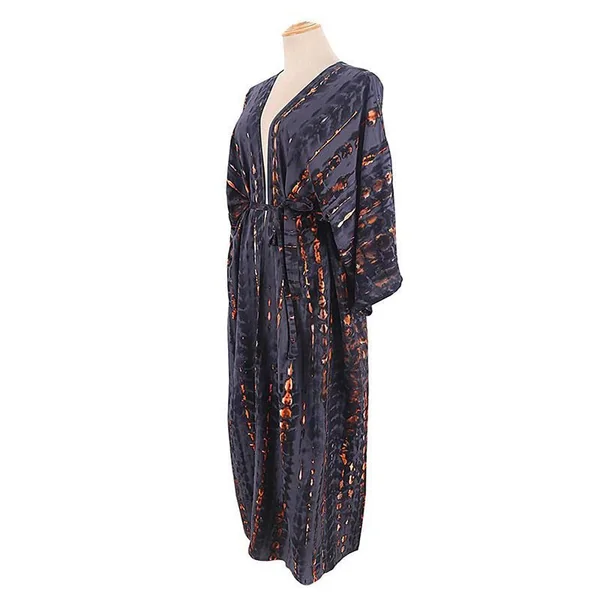Long Kimono Noir Femme