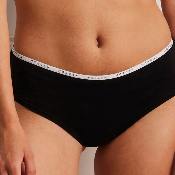 Lot de 2 boxers noir/gris Lola Morgan Lingerie
